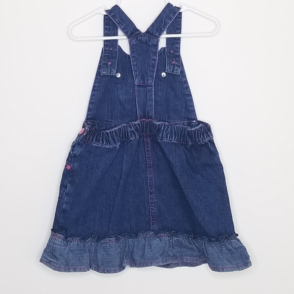 Woolworth Denim Jean Ruffle Hem Jumper 12-18m - Picture 2 of 3